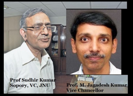 S K Sopory and M Jagadish Kumar JNU VCs